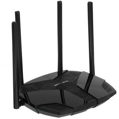 Беспроводной маршрутизатор Mercusys MR80X, Wi-Fi 6 802.11ax 2976Мбит/с, 2.4+5ГГц, 3xGLAN, 1xGWAN чёрный - фото 107421