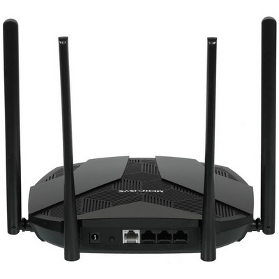Беспроводной маршрутизатор Mercusys MR80X, Wi-Fi 6 802.11ax 2976Мбит/с, 2.4+5ГГц, 3xGLAN, 1xGWAN чёрный - фото 107425