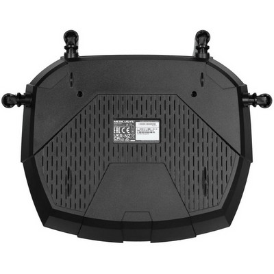 Беспроводной маршрутизатор Mercusys MR80X, Wi-Fi 6 802.11ax 2976Мбит/с, 2.4+5ГГц, 3xGLAN, 1xGWAN чёрный - фото 107426