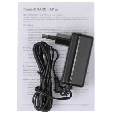 Беспроводной маршрутизатор MikroTik hAP AC RB962UiGS-5HacT2HnT 802.11ac 5xGLAN - фото 107440