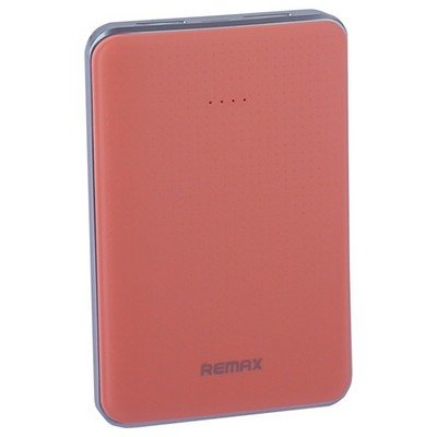 Аккумулятор внешний универсальный Remax RPP33-5000 mAh Tiger Power bank (2 USB: 5V-2.0A) Pink Розовый - фото 34356