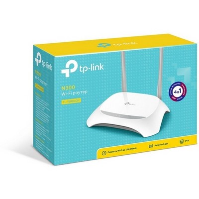 Беспроводной маршрутизатор TP-Link TL-WR840N 802.11n 300Mbps, 4xLAN, 1xWAN - фото 107761