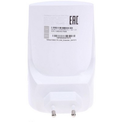 Повторитель Wi-Fi TP-Link TL-WA850RE 802.11n 300Mbps - фото 107843