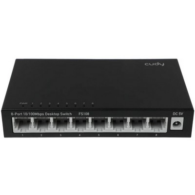 Коммутатор Cudy FS108 8 RJ45 ports 10/100Mbps - фото 107901