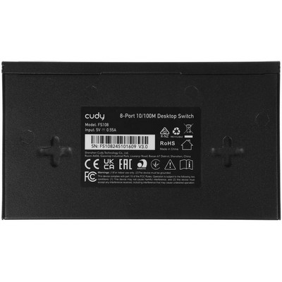 Коммутатор Cudy FS108 8 RJ45 ports 10/100Mbps - фото 107906