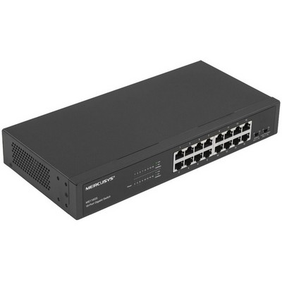 Коммутатор Mercusys MS116GS 16 ports 10/100/1000Mbps неуправляемый - фото 107927