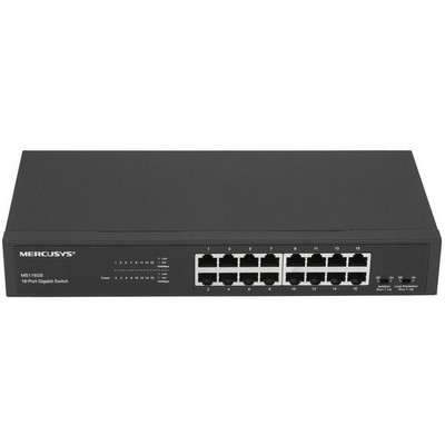 Коммутатор Mercusys MS116GS 16 ports 10/100/1000Mbps неуправляемый - фото 107928