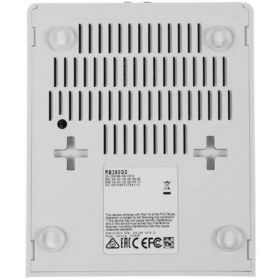 Коммутатор MikroTik RouterBoard RB260GS 5x1000Mbps - фото 107948