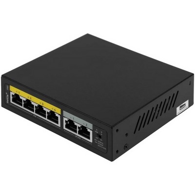 Коммутатор Netis P106C (L2) 6x100Мбит/с 4PoE+60W неуправляемый - фото 107953