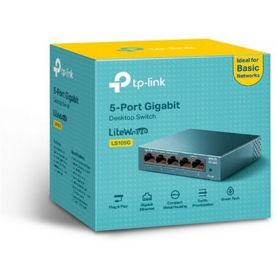 Коммутатор TP-Link LS105G 5 ports 10/100/1000Mbps - фото 107971