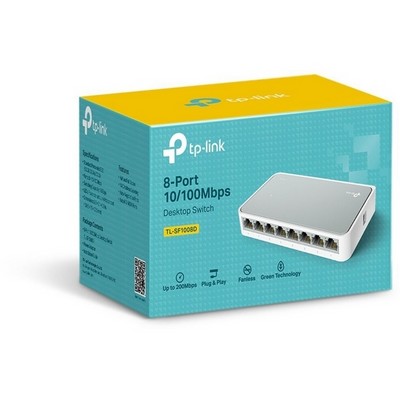 Коммутатор TP-Link TL-SF1008D 8 ports 10/100Mbps - фото 107984