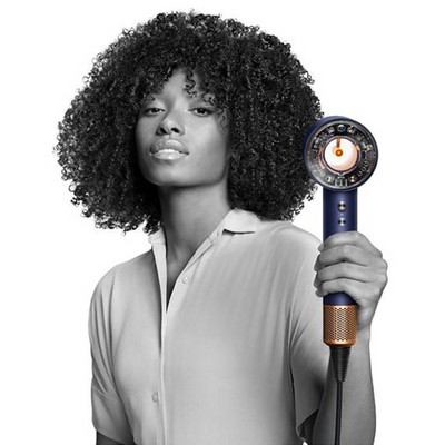 Фен Dyson Supersonic Nural Straight+Wavy HD16 Prussian Blue Rich Copper с кейсом - фото 108871