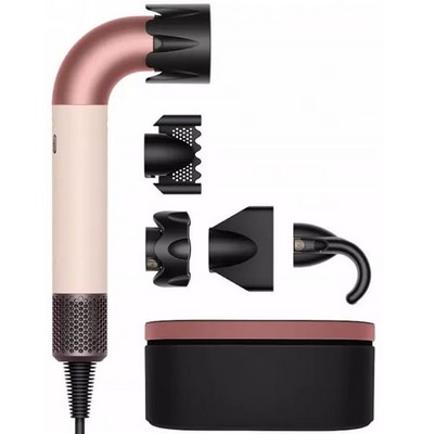 Фен Dyson Supersonic R Straight+Wavy HD17 Ceramic Pink Rose Gold с кейсом - фото 108873