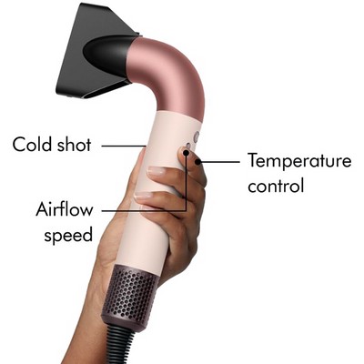 Фен Dyson Supersonic R Curly+Coily HD17 Ceramic Pink Rose Gold без кейса - фото 108888