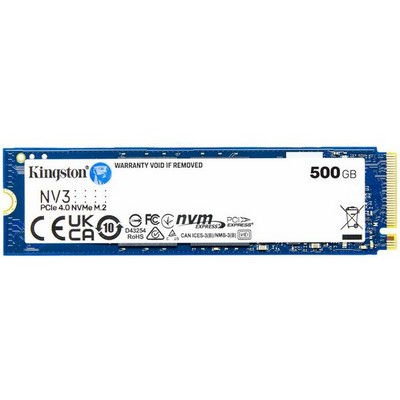 Накопитель SSD M.2 2280 PCIe NVMe 4.0 x4 500Гб Kingston NV3 ( SNV3S/500G ) - фото 109136