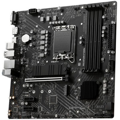 Материнская плата MSI B760 LGA1700 DDR4 ( Pro B760M-P DDR4 ) mATX, Ret - фото 109307