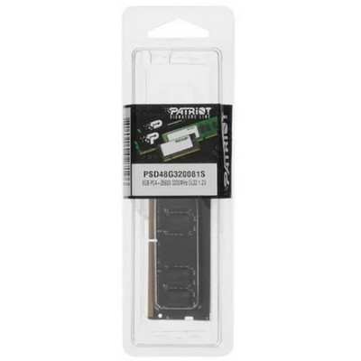 Модуль памяти SO-DIMM DDR4 3200Mhz 8Gb Patriot Memory Signature Line ( PSD48G320081S ) - фото 109349