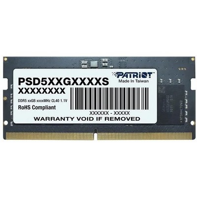 Модуль памяти SO-DIMM DDR5 5600Mhz 16Gb Patriot Memory ( PSD516G560081S ) - фото 109352