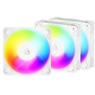 Вентилятор 120мм Arctic Cooling P12 Pro Reverse A-RGB 3-Pack ( ACFAN00334A ) White Ret - фото 109393