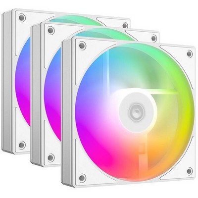 Вентилятор 120мм ID-Cooling AS-120-ARGB-W Trio 3-Pack PWM White Ret - фото 109397