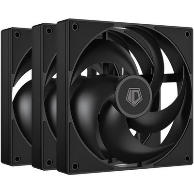 Вентилятор 120мм ID-Cooling AS-120-K Trio 3-Pack PWM Black Ret - фото 109398