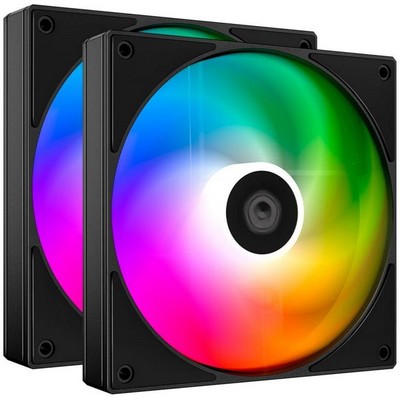 Вентилятор 140мм ID-Cooling AS-140-ARGB-K Duet PWM Black Ret - фото 109414