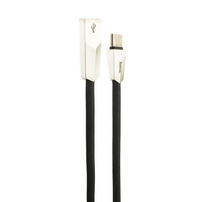 Дата-кабель USB Hoco X4 Zinc Alloy rhombus Type-C (1.0м) Черный - фото 55925