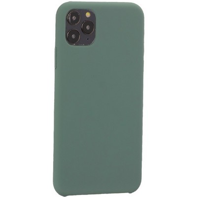 Накладка силиконовая MItrifON для iPhone 11 Pro Max (6.5") без логотипа Pine Green - Бриллиантово-зеленый № 58 - фото 39125