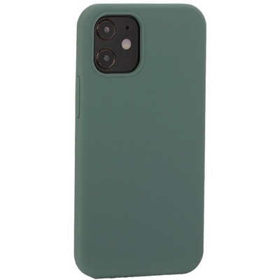Накладка силиконовая MItrifON для iPhone 12 mini (5.4") без логотипа Pine Green - Бриллиантово-зеленый № 58 - фото 39189