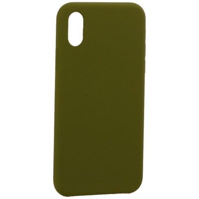 Накладка силиконовая MItrifON для iPhone XS/ X (5.8") без логотипа Marsh Болотный №48 - фото 39202