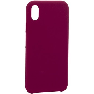 Накладка силиконовая MItrifON для iPhone XR (6.1") без логотипа Maroon Бордовый №52 - фото 39215
