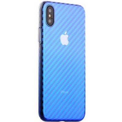 Чехол-накладка пластиковый J-case Colorful Fashion Series 0.5mm для iPhone XS/ X (5.8") Голубой оттенок - фото 55457