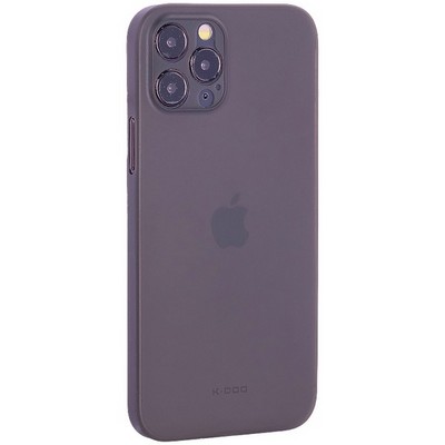 Чехол-накладка пластиковая KZDOO Air Skin 0.3мм для Iphone 12 Pro (6.1") Серая - фото 39369