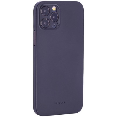 Чехол-накладка пластиковая KZDOO Air Skin 0.3мм для Iphone 12 Pro (6.1") Черная - фото 39370