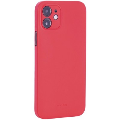 Чехол-накладка пластиковая KZDOO Air Skin 0.3мм для Iphone 12 (6.1") Красная - фото 39373
