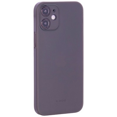 Чехол-накладка пластиковая KZDOO Air Skin 0.3мм для Iphone 12 mini (5.4") Серая - фото 39380