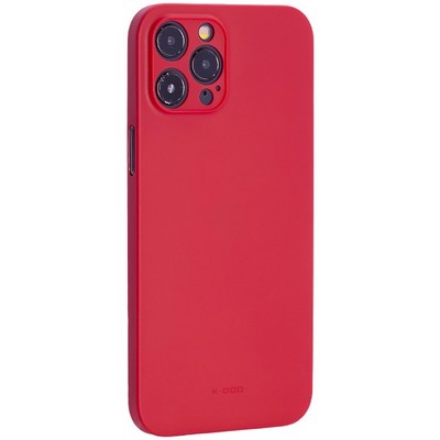 Чехол-накладка пластиковая KZDOO Air Skin 0.3мм для Iphone 12 Pro Max (6.7") Красная - фото 39385