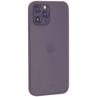 Чехол-накладка пластиковая KZDOO Air Skin 0.3мм для Iphone 12 Pro Max (6.7") Серая - фото 39386