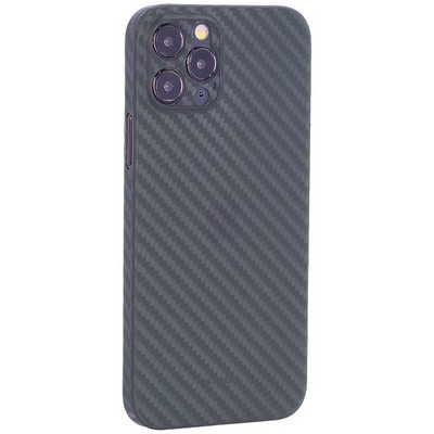 Чехол-накладка карбоновая KZDOO Air Carbon 0.45мм для Iphone 12 Pro (6.1") Зеленая - фото 39389