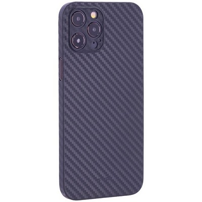 Чехол-накладка карбоновая KZDOO Air Carbon 0.45мм для Iphone 12 Pro Max (6.7") Черная - фото 39392