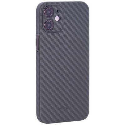Чехол-накладка карбоновая KZDOO Air Carbon 0.45мм для Iphone 12 mini (5.4") Зеленая - фото 39394