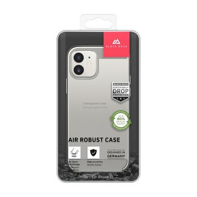Чехол-накладка Black Rock Air Robust пластик прозрачный для iPhone 12 mini (5.4") силиконовый борт (800115) 1120ARR01 - фото 56046