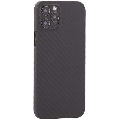 Чехол-накладка карбоновая KZDOO Air Carbon 0.45мм для Iphone 12 Pro (6.1") Черная - фото 39573