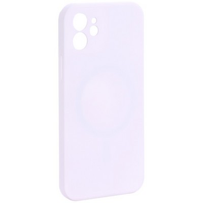 Чехол-накладка силиконовая J-case Creative Case Liquid Silica Magic Magnetic для iPhone 12 (6.1") Белый - фото 40030