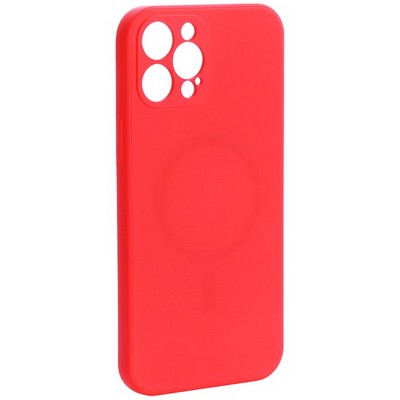 Чехол-накладка силиконовая J-case Creative Case Liquid Silica Magic Magnetic для iPhone 12 Pro Max (6.7") Красный - фото 40039