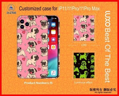 Чехол-накладка силикон MItriFON для iPhone 12 Pro Max (6.7") 0.8мм с флуоресцентным рисунком Мопс L15 - фото 40132