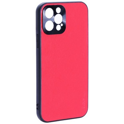 Чехол-накладка пластиковая GKS Design Creative Case с силиконовыми бортами для iPhone 12 Pro (6.1") Красный - фото 40304
