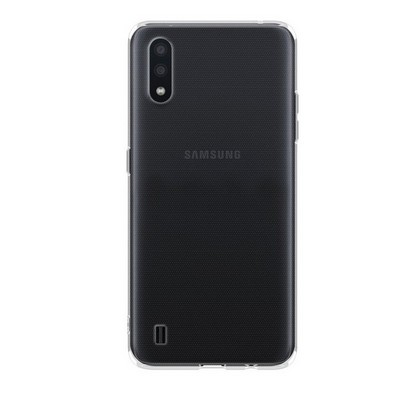 Чехол-накладка силикон Deppa Gel Case D-87439 для Samsung A01 (2020) 0.6мм Прозрачный - фото 40515
