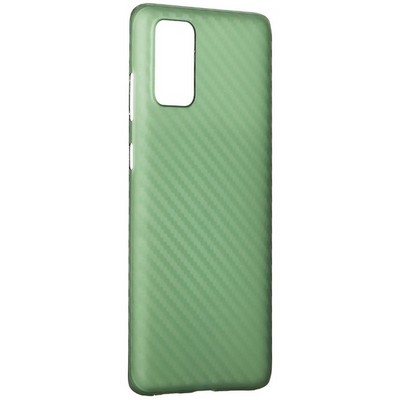 Чехол-накладка карбоновая KZDOO Air Carbon 0.45мм для Samsung S20 Plus зеленая - фото 42045