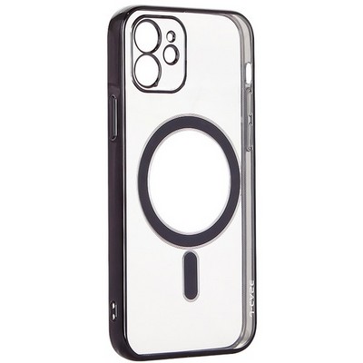 Чехол-накладка силиконовая J-case Magsafe Series для iPhone 12 (6.1") Черный - фото 42052